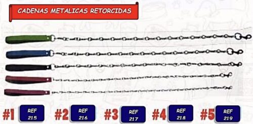 Cadena metalica retorcida