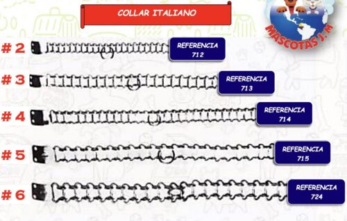 Collar italiano metalico