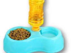COMEDERO DOBLE CON DOSIFICADOR DE AGUA